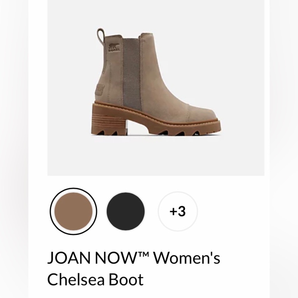Sorel Women's Joan Now Chelsea Boot - Tan and Black